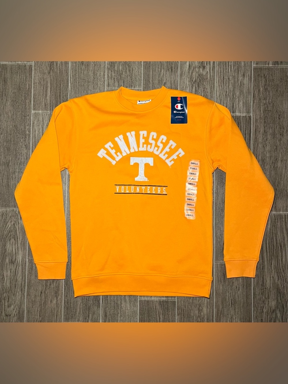 Champion Tennessee Volunteers Crewneck Sweatshirt Orange Men’s Small Long Sleeve - Picture 1 of 6